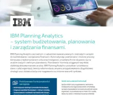 IBM Planning Analytics – system budżetowania, planowania i zarządzania finansami